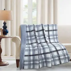 JUST HOME COLLECTION - Manta Sherpa Chiporro Roll 125X150 Cuadrillé