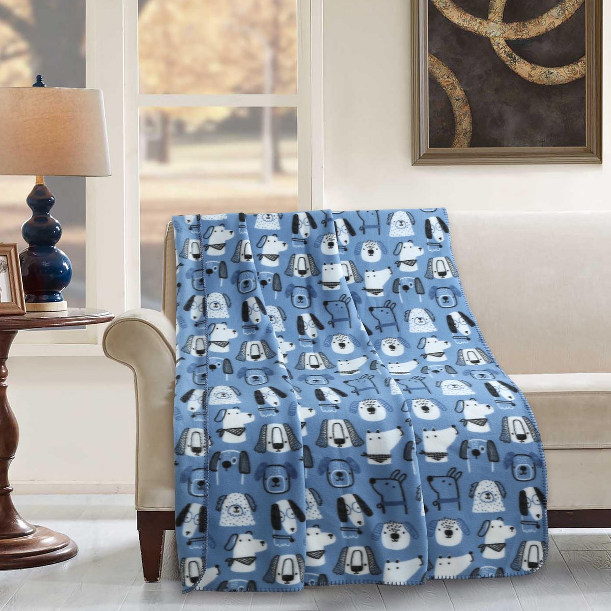 JUST HOME COLLECTION - Manta Polar Estampada 120X150 cm Diseños Surtidos