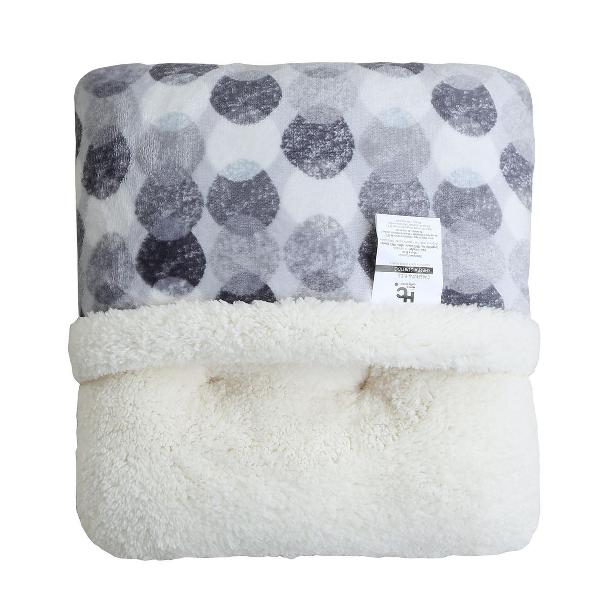 JUST HOME COLLECTION - Calienta Pies Sherpa Estampado 40x40 cm