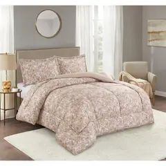 JUST HOME COLLECTION - Plumon/Edr Clásico Estampado Beige