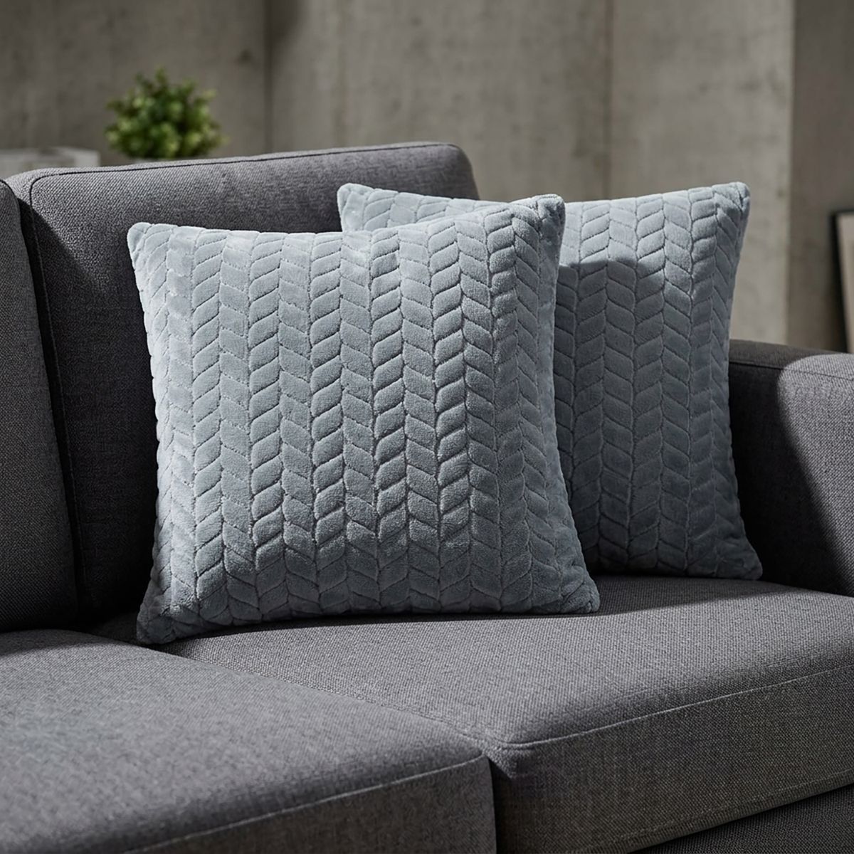 Set 2 Cojines Decorativos Suave 40x40cm, marca JUST HOME COLLECTION - Foto Principal