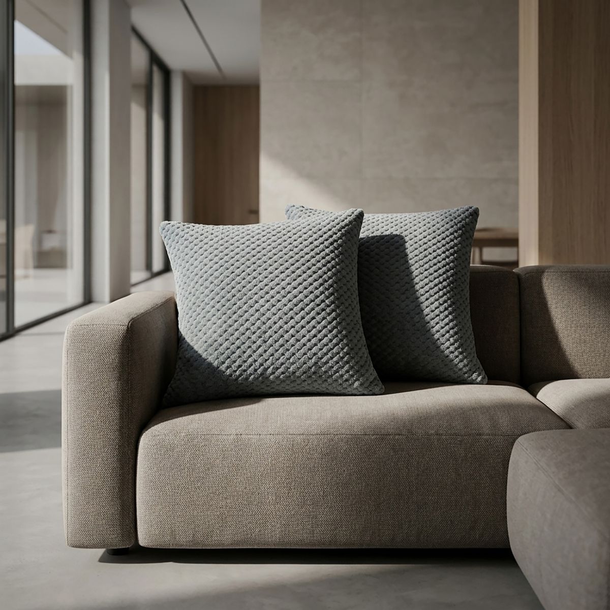 JUST HOME COLLECTION - Set 2 Cojines Decorativos Suave 40x40cm