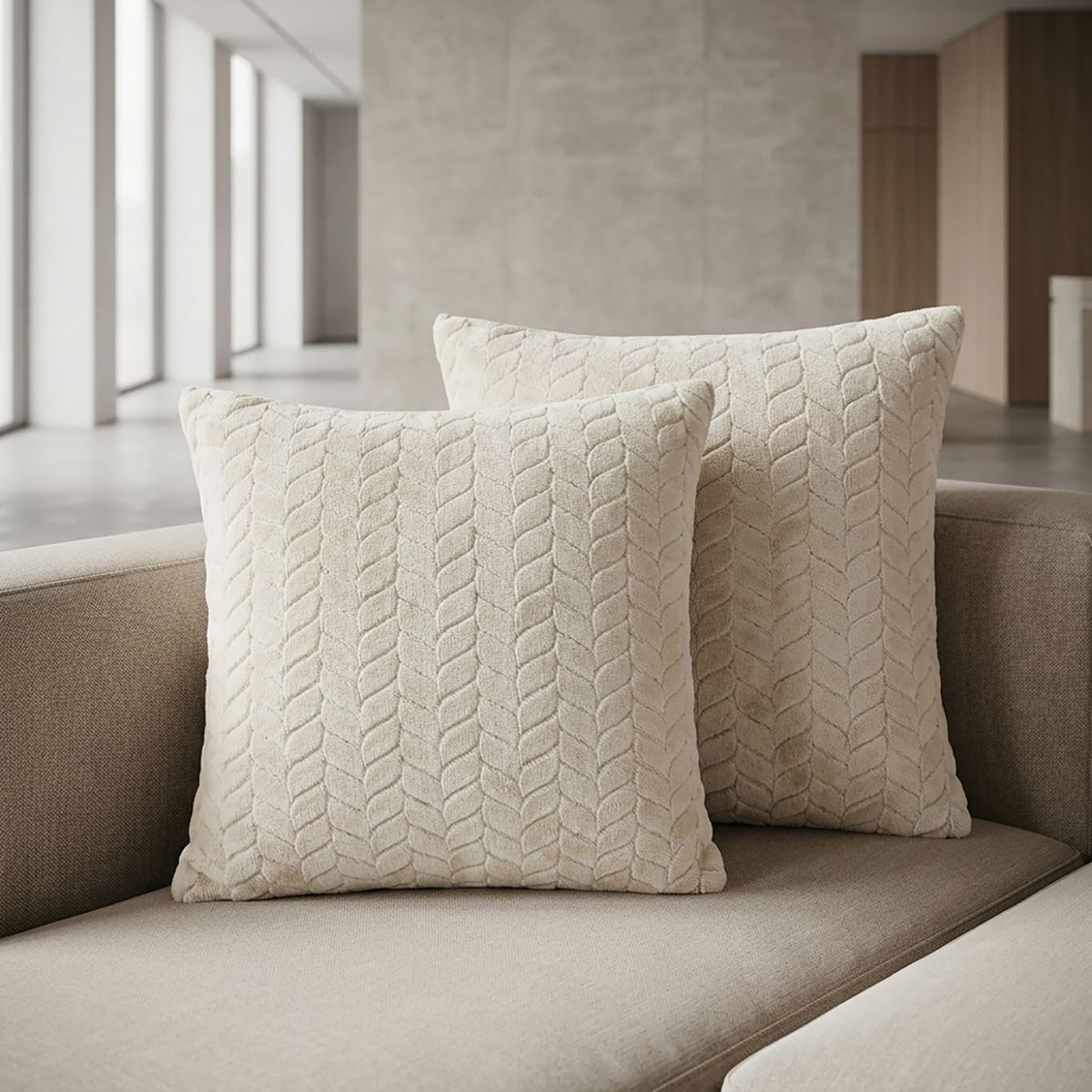 Set 2 Cojines Decorativos Suave 40x40cm, marca JUST HOME COLLECTION - Foto Principal