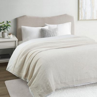 Imagen 2 del producto Manta Clasic Tejido 130X160 cm Marfil