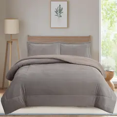 JUST HOME COLLECTION - Plumon/Edr Nórdico Liso Taupe