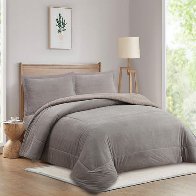 Imagen 2 del producto Plumón Sherpa Nórdico Liso 1,5P / 2P / K Gris