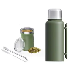 JUST HOME COLLECTION - Set Matero 230 ml + Termo 1 l Verde