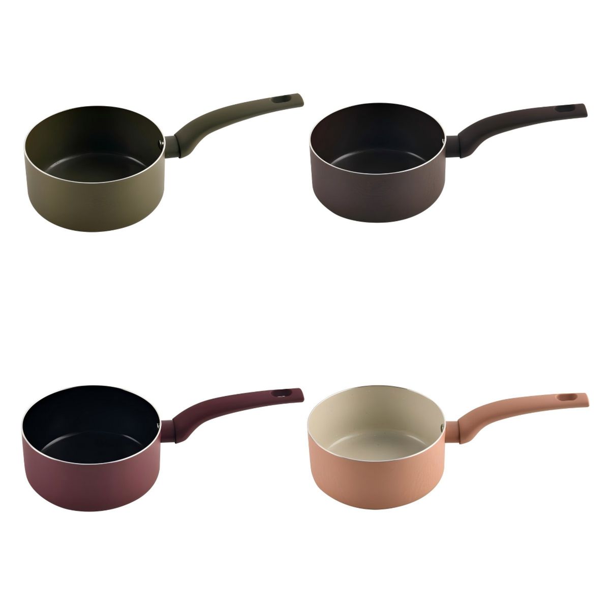 JUST HOME COLLECTION - Cacerola de Aluminio 16 cm 1,4 l Terra Soft Colores Variados