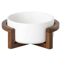 JUST HOME COLLECTION - Ensaladera 15 cm con Base Madera