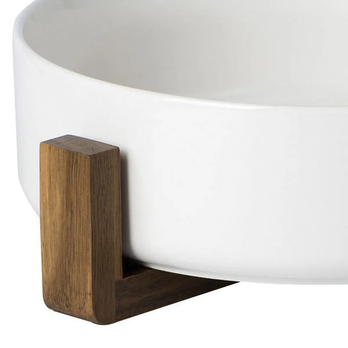 JUST HOME COLLECTION - Ensaladera 27 cm con Base Madera