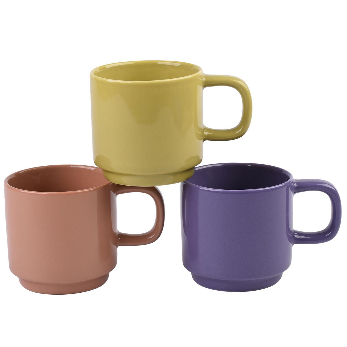 JUST HOME COLLECTION - Taza 310 ml Porcelana Terra Soft Colores Surtidos