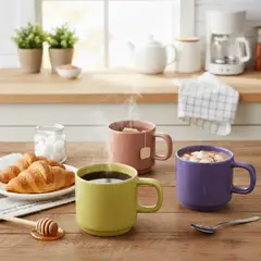 JUST HOME COLLECTION - Mug 310 ml Porcelana Terra Soft Multicolor