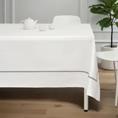 JUST HOME COLLECTION - Mantel Redonda 180x180 cm AB25TC337 Blanco