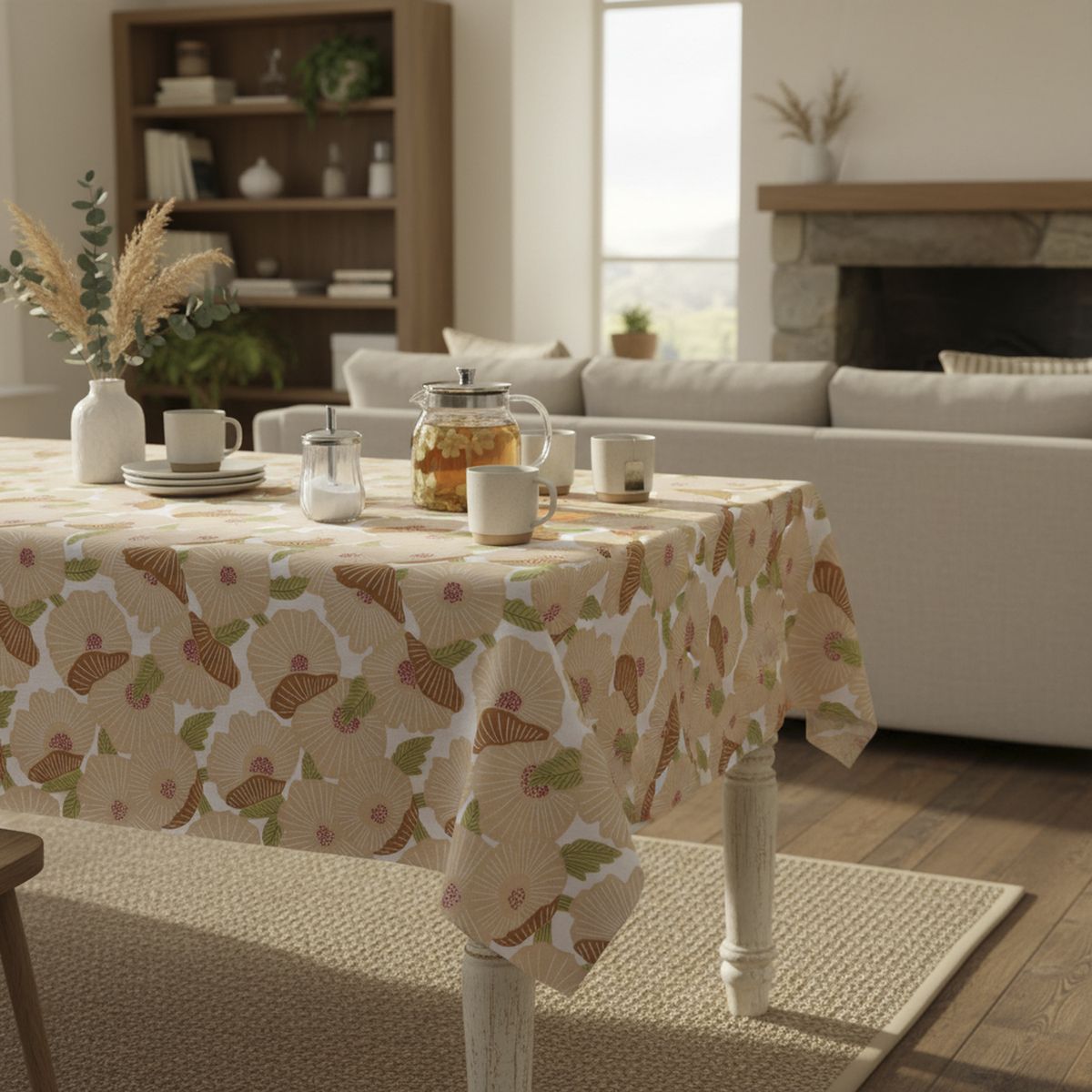 JUST HOME COLLECTION - Mantel Rectangular 150x250 cm Terra Flor Multicolor
