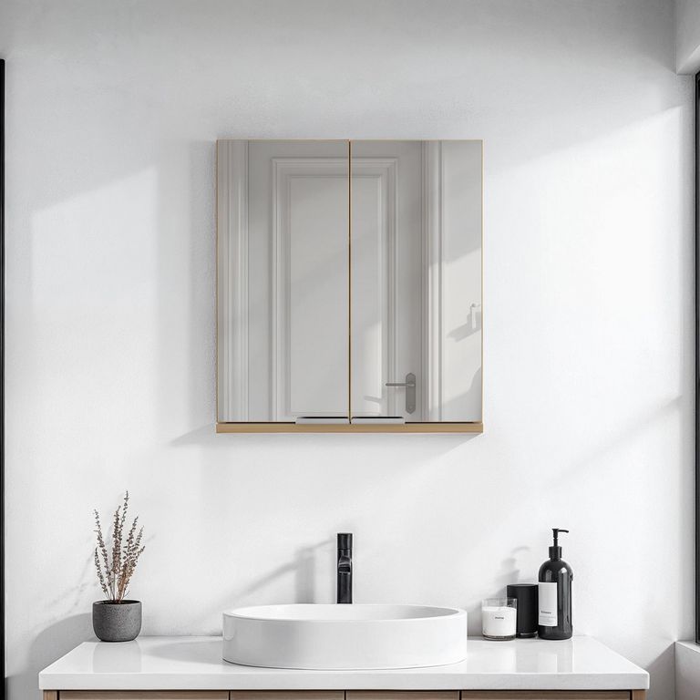 Botiquin de baño Gabinete Clarence 55 x 50 cm con repisas