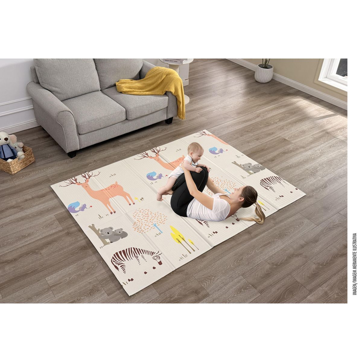 Alfombra Infantil 148x197 cm Multicolor, marca JUST HOME COLLECTION - Foto 2
