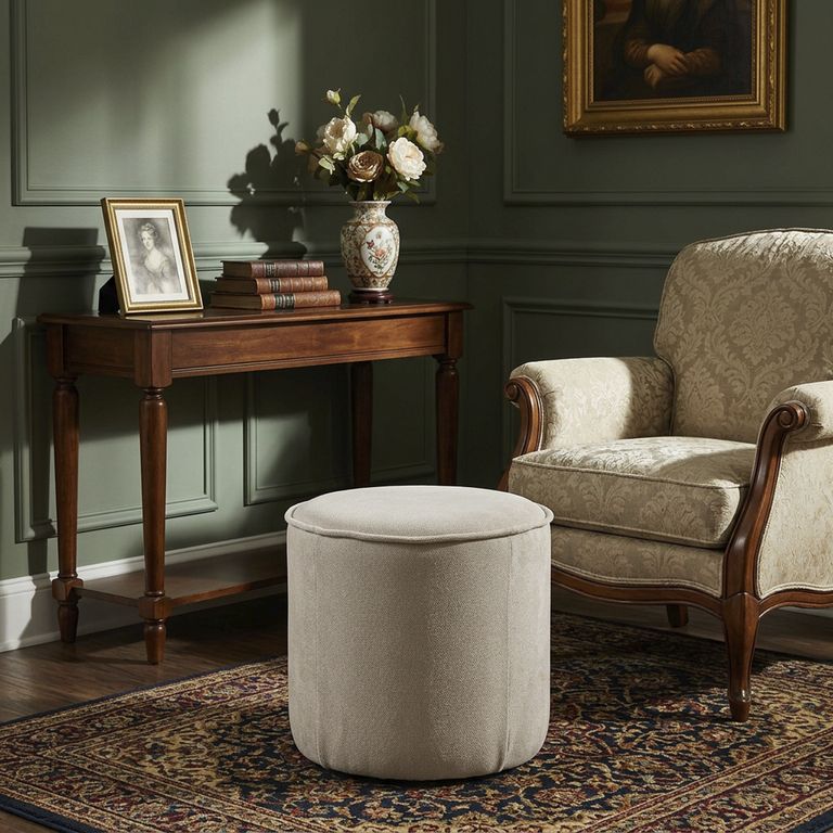 JUST HOME COLLECTION Pouf Redondo 40x40x40 cm Beige