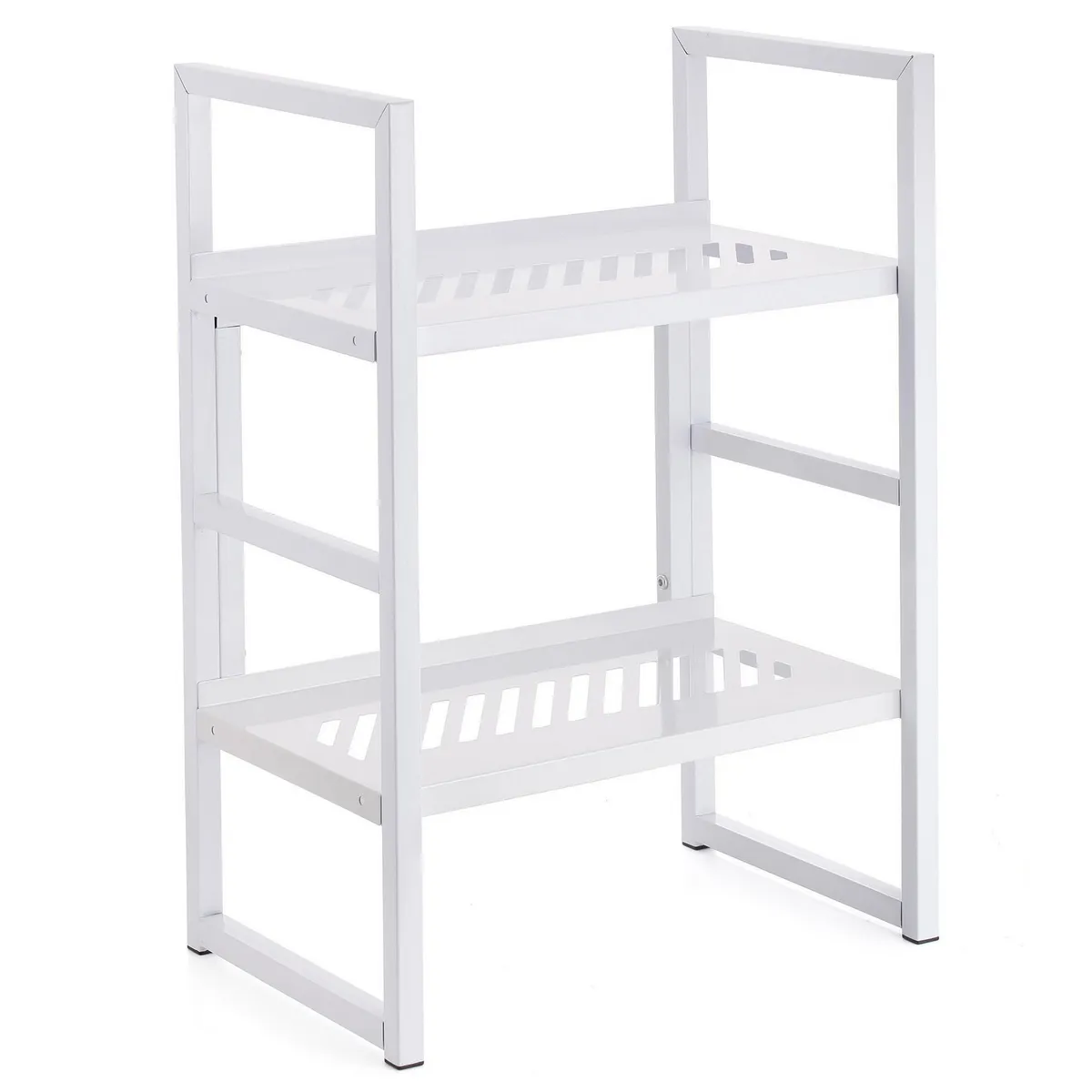 JUST HOME COLLECTION - Estante Metal 2 Nivel(es) 30x65x45 cm Blanco