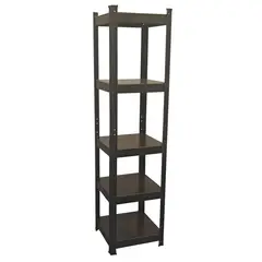 FIXSER - Estante Metal 5 Nivel(es) 37x150x37 cm Negro