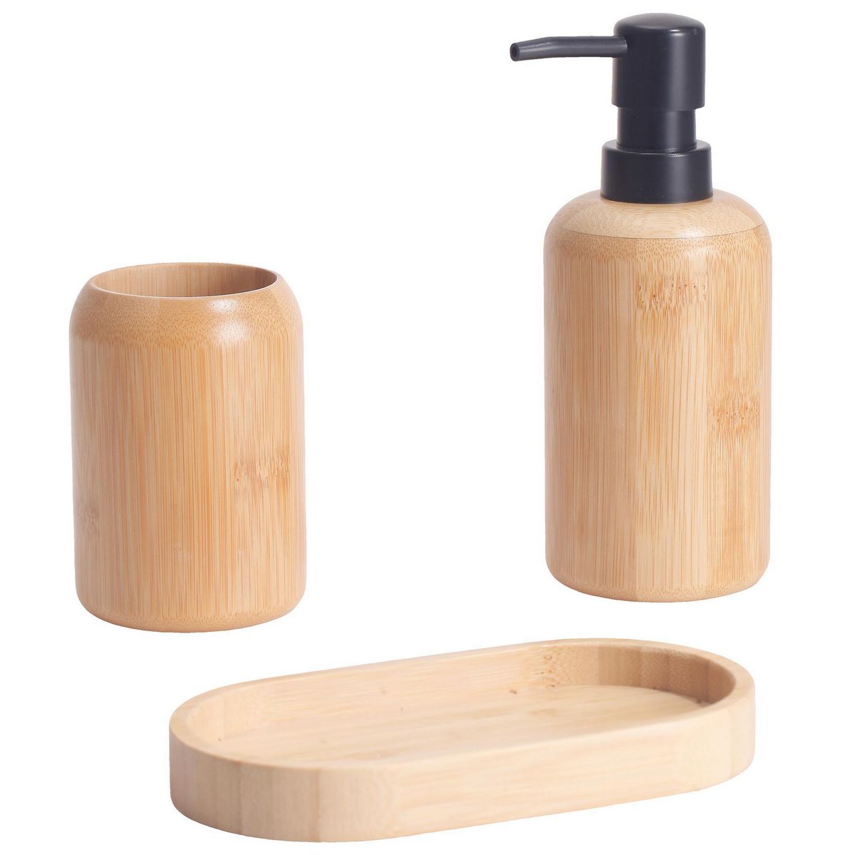 JUST HOME COLLECTION - Set 3 Piezas Para Baño Bambu