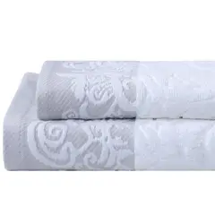 JUST HOME COLLECTION - Set 2 Toallas Cara Mano Gris