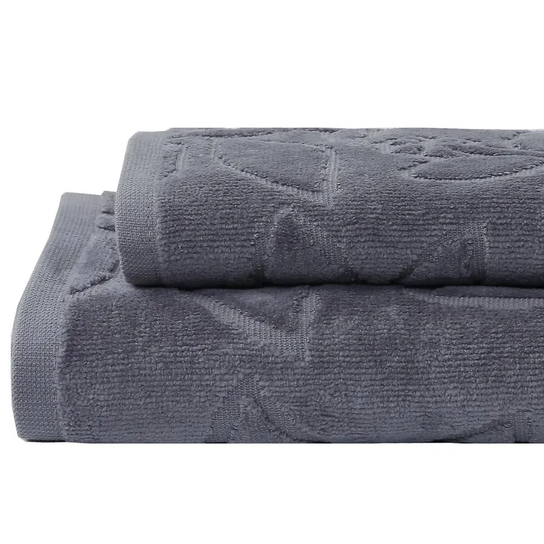 Set 2 Toallas Cara Mano Gris