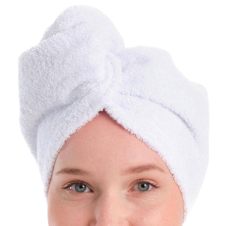 Toalla Turbante Blanco 65×28 cm
