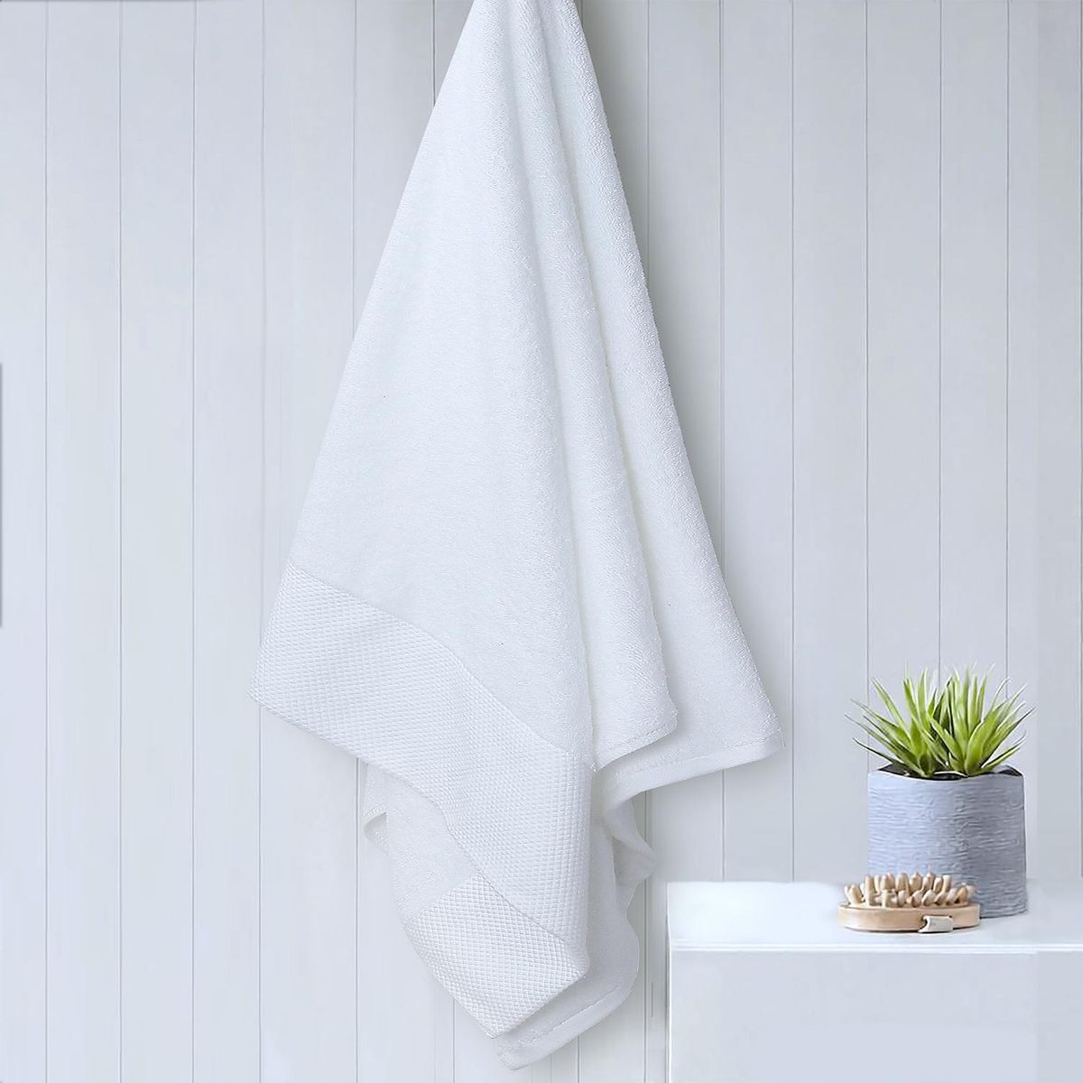 JUST HOME COLLECTION - Toalla Baño 70×140 Blanco
