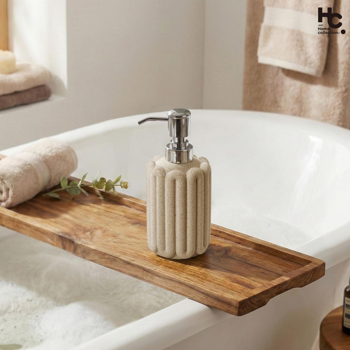JUST HOME COLLECTION - Dispensador De Jabón Route Beige