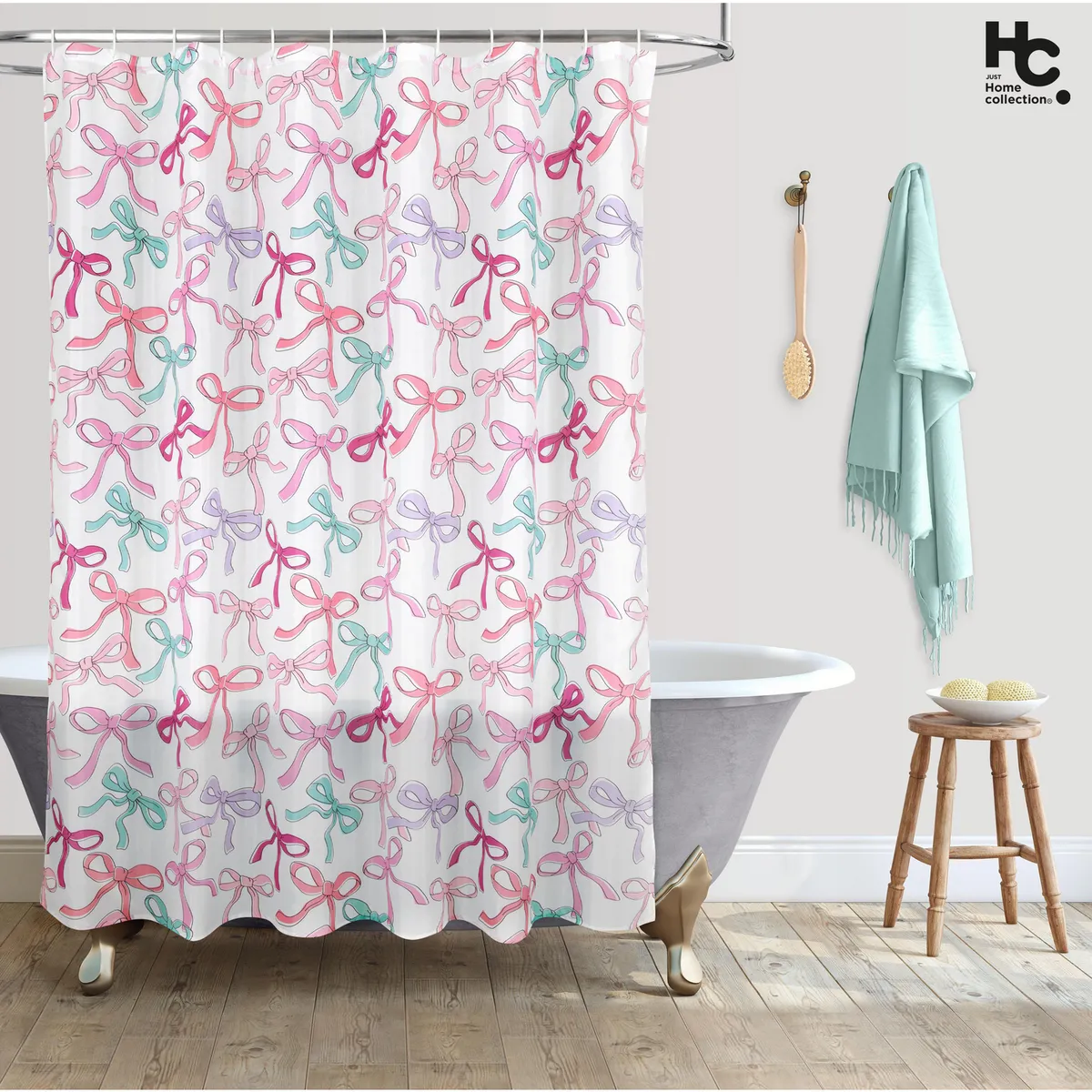 JUST HOME COLLECTION - Cortina De baño 178x180 cm Multicolor