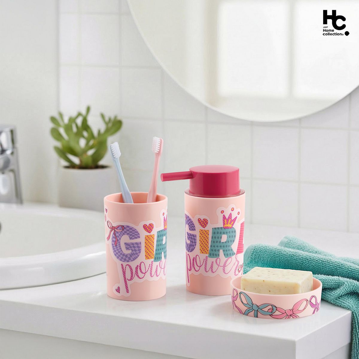 JUST HOME COLLECTION - Jabonera Girl Power Multicolor