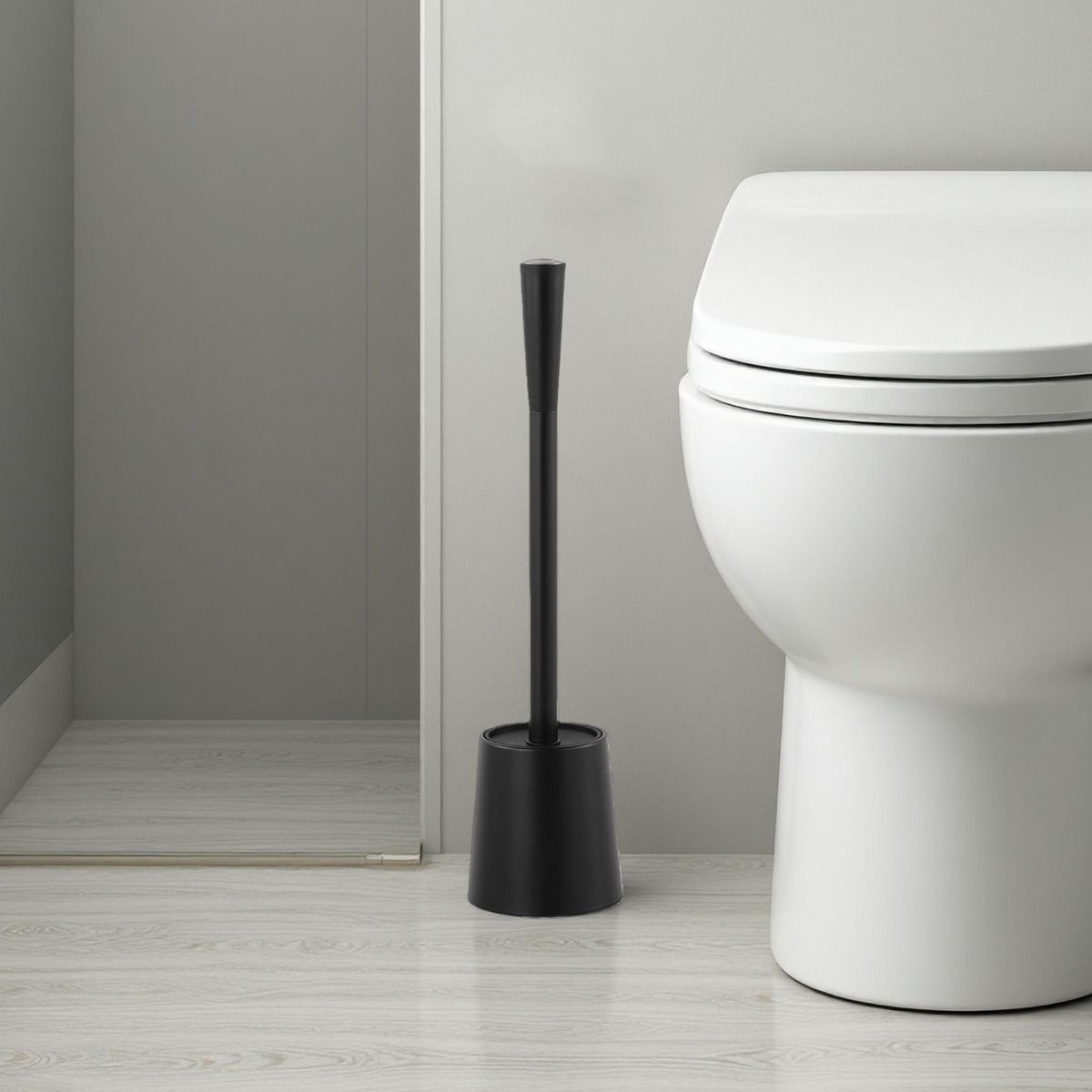 JUST HOME COLLECTION - Escobilla Baño Negro