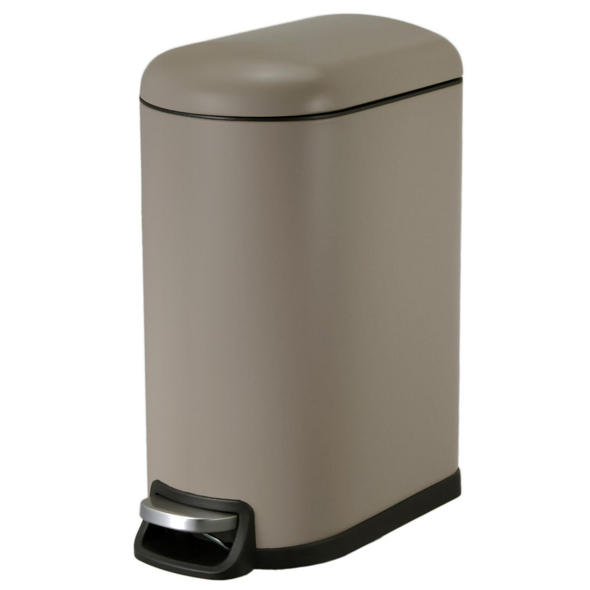 JUST HOME COLLECTION - Papelero 10 Litros Metal Gris Mate