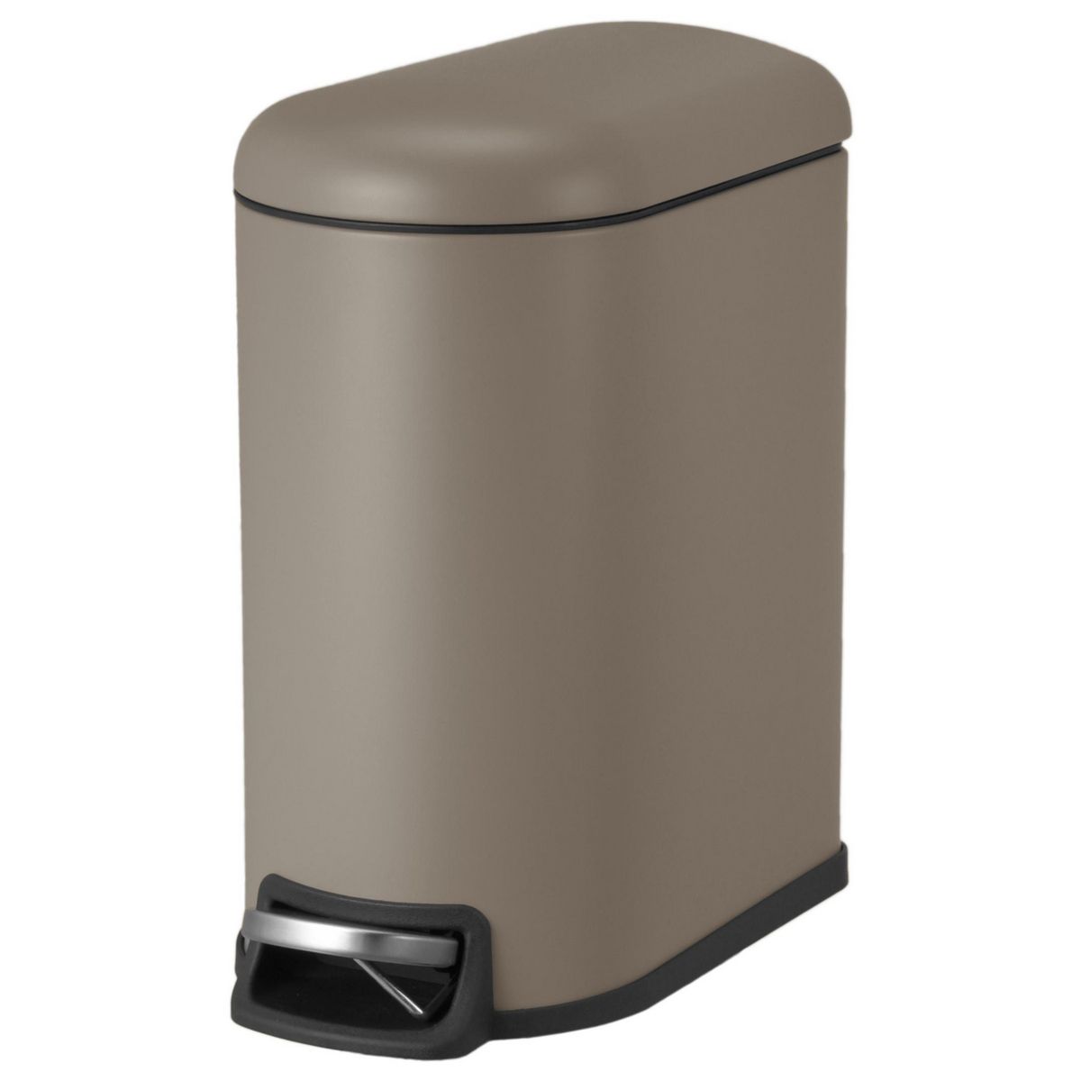 JUST HOME COLLECTION - Papelero 5 Litros Metal Gris Mate