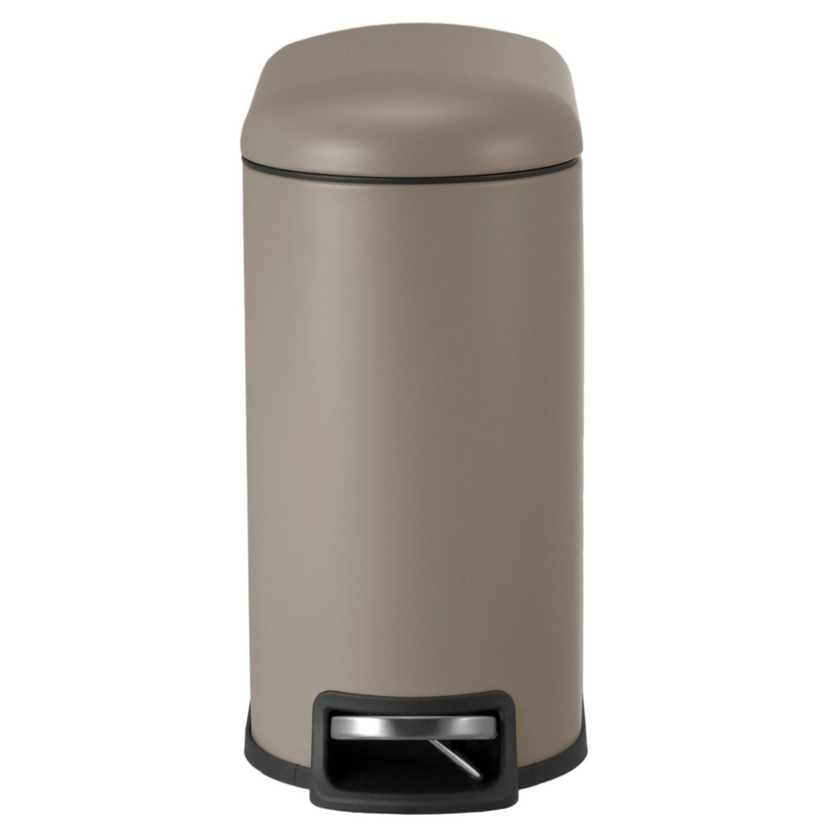 JUST HOME COLLECTION - Papelero 5 Litros Metal Gris Mate
