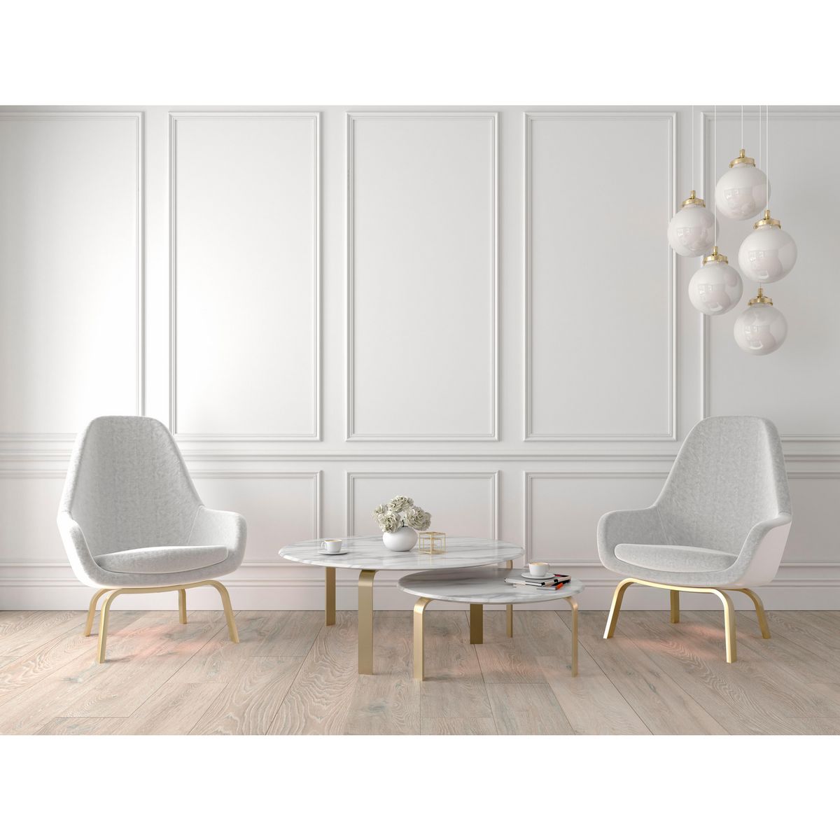 HOLZTEK - Set molduras PP 8 piezas Precortadas