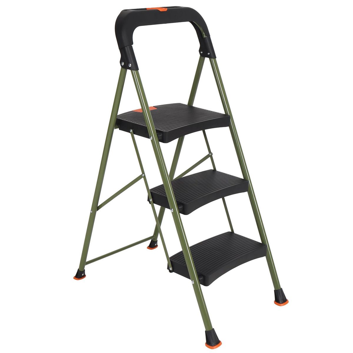 BAUKER - Escala Gorila De tijera Acero 105.2 cm 3 Peldaños