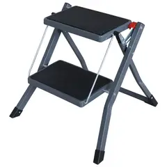 BAUKER - Escala Silla Plataforma Acero 44 cm 2 Peldaños