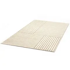 JUST HOME COLLECTION - Alfombra 120x180 cm Poliéster Natural