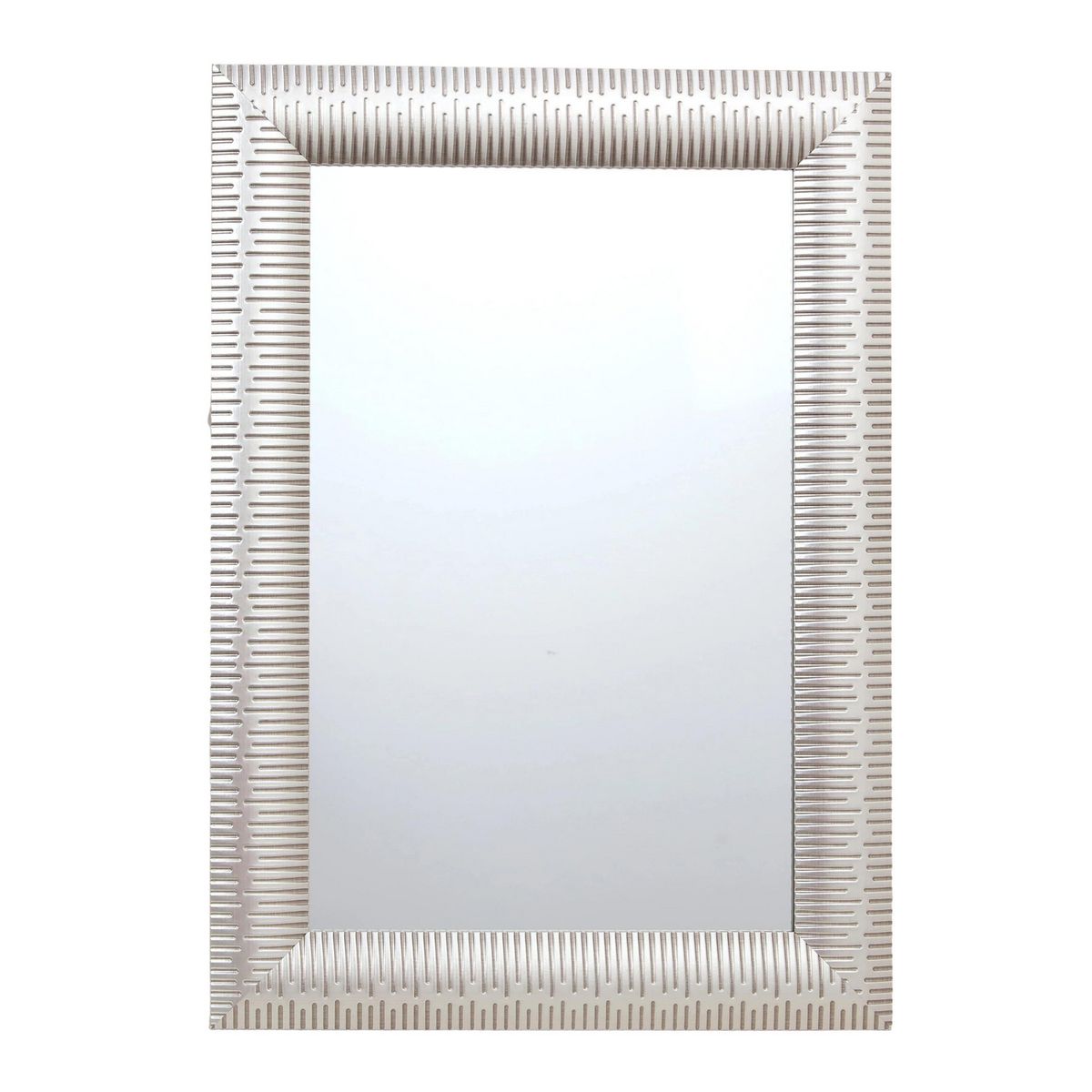 JUST HOME COLLECTION - Espejo Decorativo Forma Rectangular 50x70 cm Plateado SGL-250106S