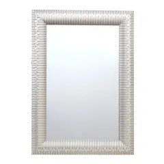 JUST HOME COLLECTION - Espejo Decorativo Forma Rectangular 50x70 cm Plateado SGL-250106S