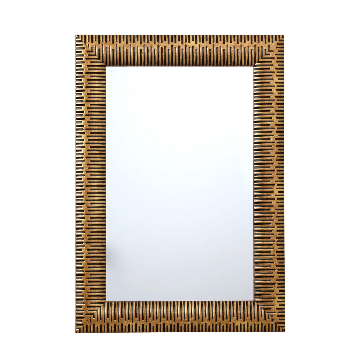 JUST HOME COLLECTION - Espejo Decorativo Forma Rectangular 50x70 cm Dorado