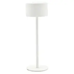 JUST HOME COLLECTION - Lampara de mesa regargable CCT blanco