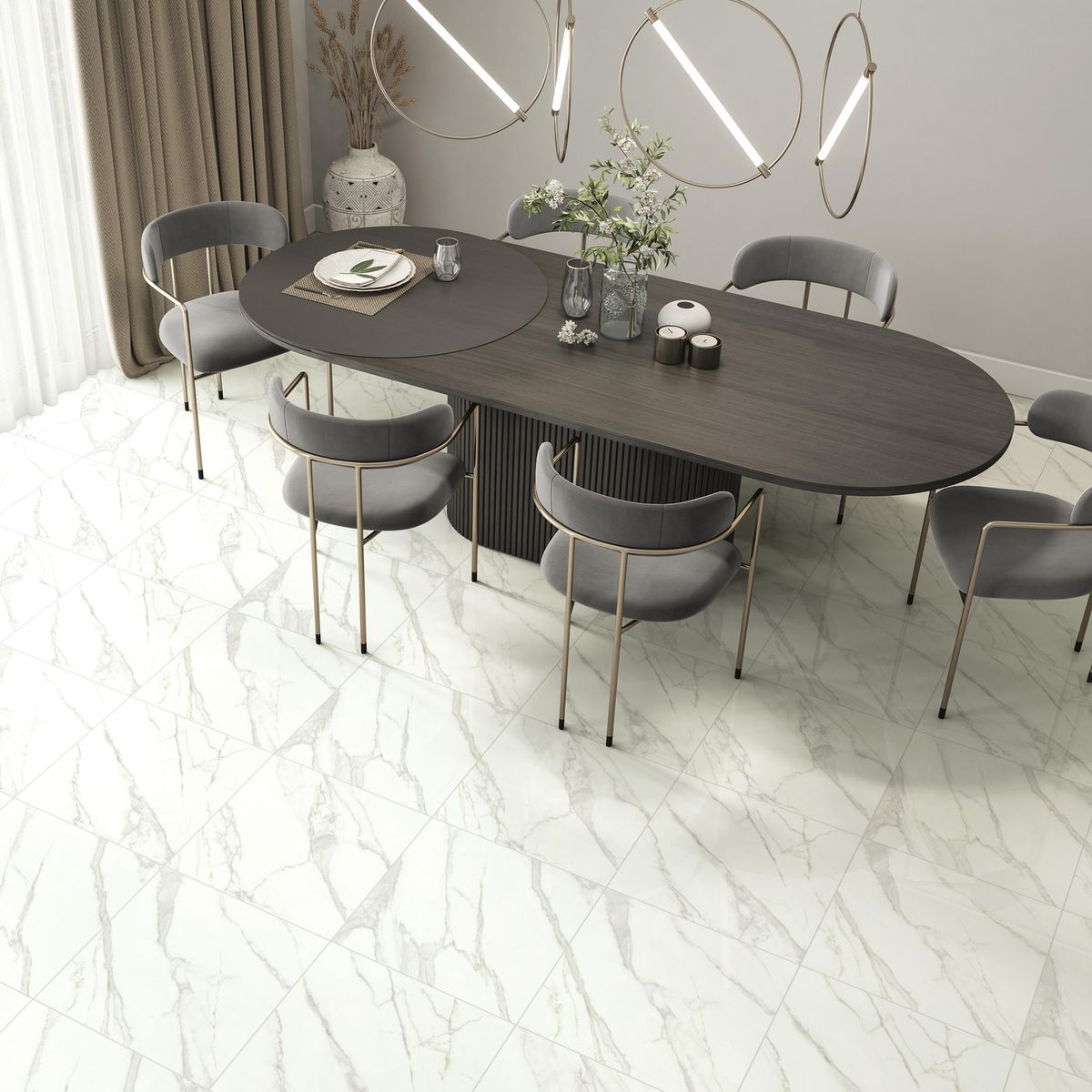 Cerámica 57x57 cm Theo Blanco 2.59 m2, marca HOLZTEK - Foto 2