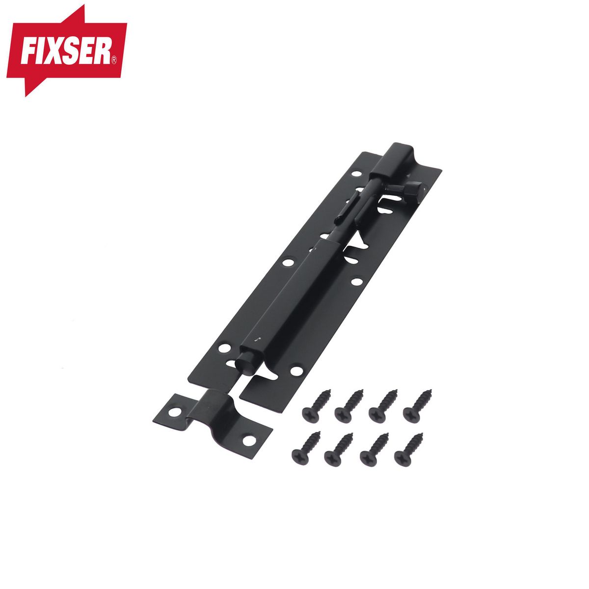 FIXSER - Picaporte Puerta 6" Inoxidable Negro