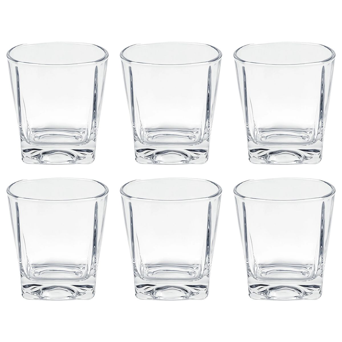 JUST HOME COLLECTION - Set 6 Vasos Bajos de Vidrio 245 ml 