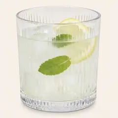 JUST HOME COLLECTION - Set 6 Vasos Bajos de Vidrio 310 ml Transparente