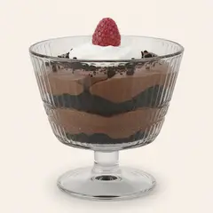 JUST HOME COLLECTION - Set 3 Copas Helado de De postre 330 ml Vidrio Transparente