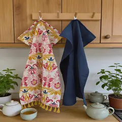 JUST HOME COLLECTION - Set 2 paños de Cocina Soft Boho