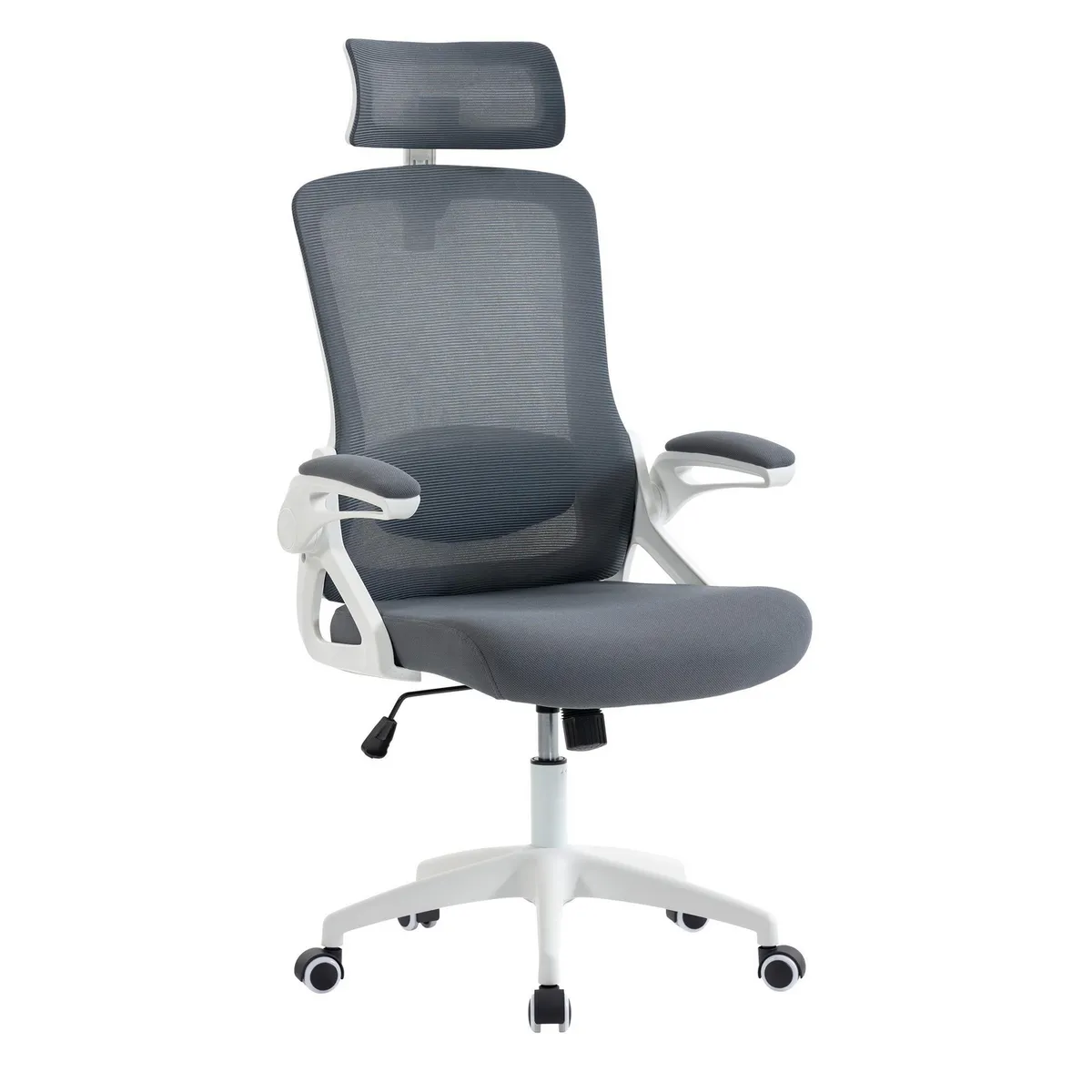 JUST HOME COLLECTION - Silla Escritorio PC Ergonómica Pixel Gris